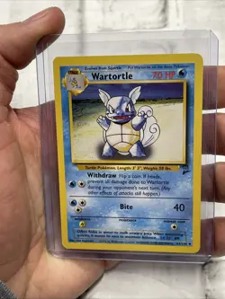 Pokemon TCG Wartortle 63/130 Regular Uncommon Base Set 2 Vtg WOTC Vintage LP+ - Image 1