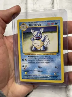 Pokemon TCG Wartortle 63/130 Regular Uncommon Base Set 2 Vtg WOTC Vintage LP+ - Image 2