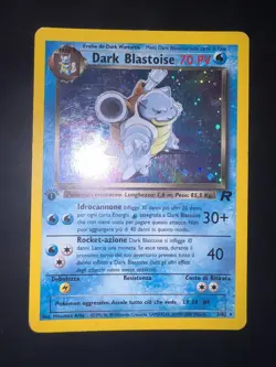 Pokemon Dark Blastoise 3/82 Holo Prima Edizione Team Rocket GOOD+ - Image 1