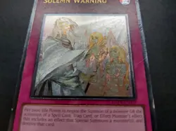Yugioh - Solemn Warning DREV-EN077 Ultimate Rare - Image 5