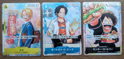 One Piece TCG Strongest Three Brothers Promo Set P-073 P-074 P-075 Japanese JP - Image 1