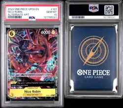 Ships Fast! 2024 Nico Robin One Piece Alternate Art Rare #OP09-107 PSA 10 🍑 - Image 3