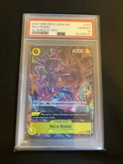Ships Fast! 2024 Nico Robin One Piece Alternate Art Rare #OP09-107 PSA 10 🍑 - Image 4