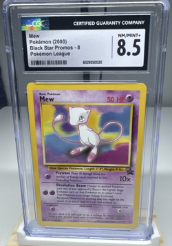 Mew #8 Black Star Promo – CGC 8.5 – 2000 WOTC Pokemon League Vintage Card - Image 1