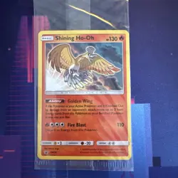 Pokemon TCG Shining Ho-Oh SM70 Holo Card Sealed Promo - Image 1