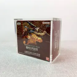 One Piece Booster Box Acrylic Display Magnetic Case Fit OP-01 OP-02 12cards US - Image 1
