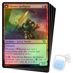 FOIL KHENRA SPELLSPEAR X4 March Of The Machine MOM Magic MTG MINT CARD - Image 1