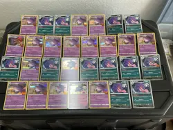 (30) Gengar CARDS LOT VTG HOLO STAMP VTG Reverse Rare Halloween Stamp - Image 1
