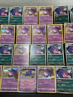 (30) Gengar CARDS LOT VTG HOLO STAMP VTG Reverse Rare Halloween Stamp - Image 3