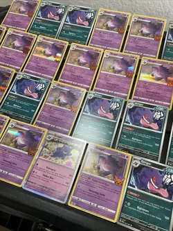 (30) Gengar CARDS LOT VTG HOLO STAMP VTG Reverse Rare Halloween Stamp - Image 5