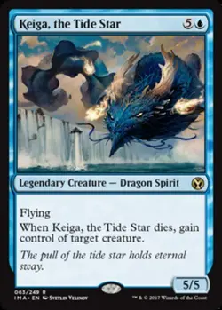 Iconic Masters Keiga, the Tide Star - Foil x1 Moderate Play, English Magic Mtg M - Image 1