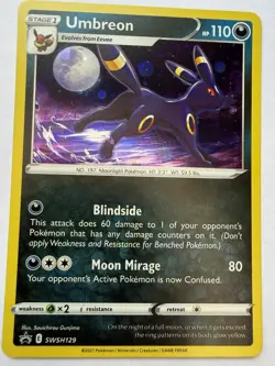 Pokemon TCG Umbreon Sword & Shield Swsh129 Promo - Image 1