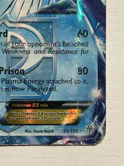 Pokemon Plasma Storm Articuno EX (Team Plasma) 25/135 DMG - Image 4