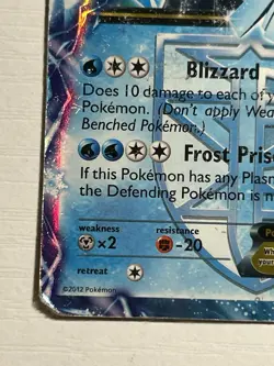 Pokemon Plasma Storm Articuno EX (Team Plasma) 25/135 DMG - Image 5