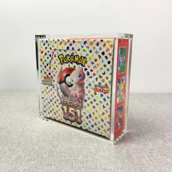 Magnetic Pokemon Acrylic Display Case for Pokemon 151 Japanese Booster Box US - Image 4