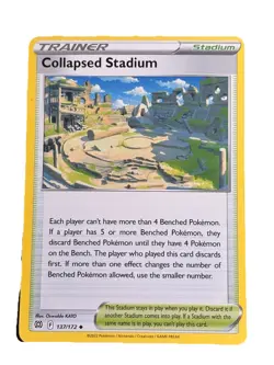 New: 2022 Pokemon TCG Collapsed Stadium 137 Brilliant Stars Regular Uncommon - Image 1