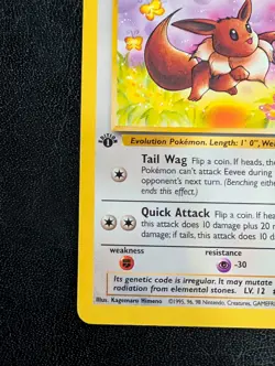 Eevee First Edition LP Pokemon 51/64 Jungle Regular - Image 5