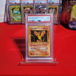 1997 Pokemon Moltres Holo 146 • PSA 9 MINT • Fossil Japanese P.M. 🌀 Swirl - Image 1