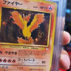 1997 Pokemon Moltres Holo 146 • PSA 9 MINT • Fossil Japanese P.M. 🌀 Swirl - Image 4