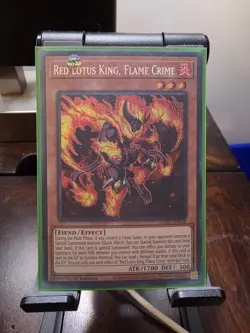 Yu-Gi-Oh Red Lotus King, Flame Crime BLTR-EN028 - Image 1