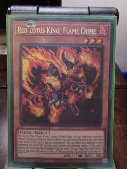 Yu-Gi-Oh Red Lotus King, Flame Crime BLTR-EN028 - Image 4