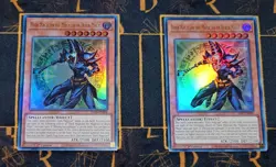 YUGIOH Dark Magician the Magician of Black Magic x2 (INFO-EN006) Ultra Rare 1st - Image 1
