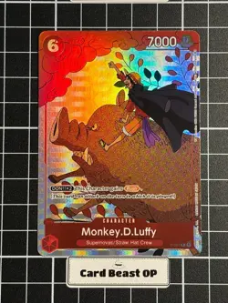 Monkey D. Luffy P-001 Alt Art Rare One Piece TCG Gift Collection 2023 English - Image 1