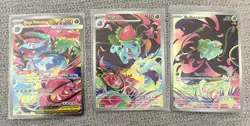 Pokemon TCG Holo Card Lot 3 English Nintendo Mega Venusaur EX Ivysaur Bulbasaur - Image 1