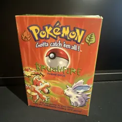 Pokemon Theme Deck Bushfire EMPTY BOX NO CARDS NOT SEALED - Image 1