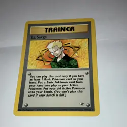 Pokemon TCG Gym Heroes Trainer Cards Erika Lt. Surge Lot of 3 English 2000 - Image 5