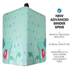 900 Cards Pocket Binder 9 Pocket Game Sport Trading Card Album Folder -Bulbasaur - Image 3