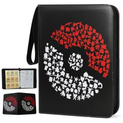 900 Cards Pocket Binder 9 Pocket Game Sport Trading Cards Storage Album Folder - Image 1