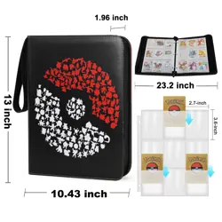 900 Cards Pocket Binder 9 Pocket Game Sport Trading Cards Storage Album Folder - Image 5