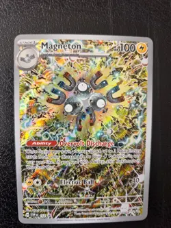 Magneton SVP 159 Illustration Rare SV Black Star Promo Pokemon Card - NM - Image 1