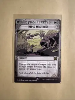 MTG Imp’s Mischief OTP 0015 R NM Regular - Image 2