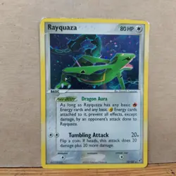 Pokemon TCG Rayquaza Ex Deoxys Pokemon 22/107 Holo Foil Card - Image 1