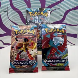 🔮 Pokemon TCG: Paradox Rift Booster Pack x 3 – New & Sealed – English - Image 1