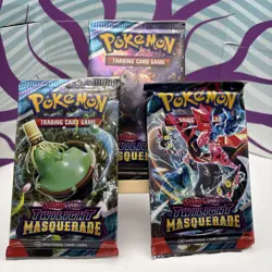 Pokemon TCG Twilight Masquerade Booster Pack x 3 - New & Sealed - Image 1