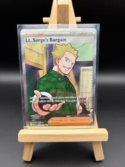 Pokemon TCG Lt. Surge's Bargain Ultra Rare 170/132 Mega Evolution – NM/M – UR - Image 1