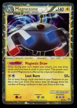 Pokemon Magnezone Prime 96/102 HeartGold & SoulSilver Triumphant Ultra Rare NM - Image 1