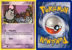 Spoink 62/100 Common Crystal Guardians Pokemon LP - Image 3