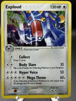 Pokemon Exploud 3/106 Emerald Holo 2005 NM - Image 1