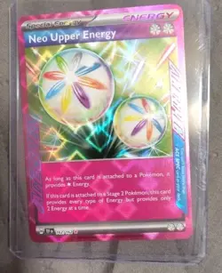 Neo Upper Energy 162/162SV05: Temporal Forces Ace Spec Holo Pokemon TCG - Image 1