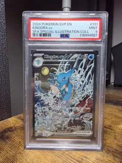 2024 POKEMON SVP EN-SV BLACK STAR PROMO #131 KINGDRA EX PSA 9 - Image 1