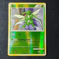 Pokemon TCG Scyther 65/90 Undaunted Reverse Holo NM - Image 1