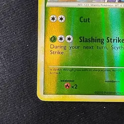 Pokemon TCG Scyther 65/90 Undaunted Reverse Holo NM - Image 5