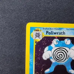 Pokemon TCG Poliwrath Base Set 2 15/130 Unlimited Holo Rare NM - Image 2