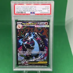 2025 POKEMON MEP ULTRA-PREMIUM COLLECTION #023 MEGA CHARIZARD X EX PSA 10 - Image 1