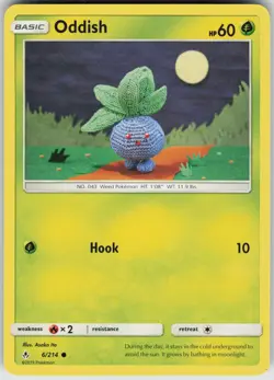 Pokemon Oddish (6) 6/214 SM - Unbroken Bonds Common NM - Image 1