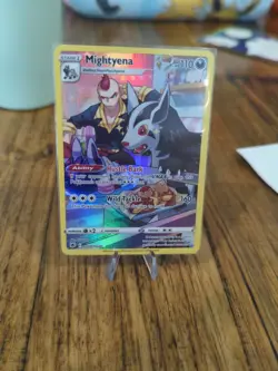 Pokemon TCG Mightyena Sword & Shield Mfg-Astral Radiance Tg09/Tg30 Holo Rare - Image 1